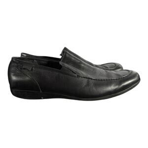 Camper Alicante Black Leather Slip-On Shoes 44 EU / US 10.5 Men's Loafers